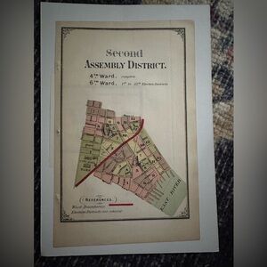 Vintage New York Pamphlet for Election Districts